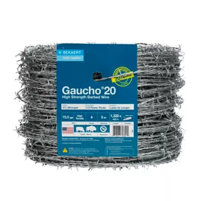 Bekaert Gaucho Barbed Wire - 15 1/2 GA – hutchison-inc.com