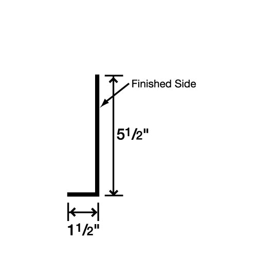 10' Door Post 1 1/2 x 5 1/2 with Hems