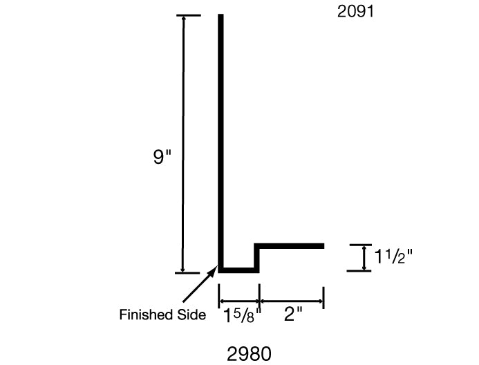 10' Door Jamb Trim 9"