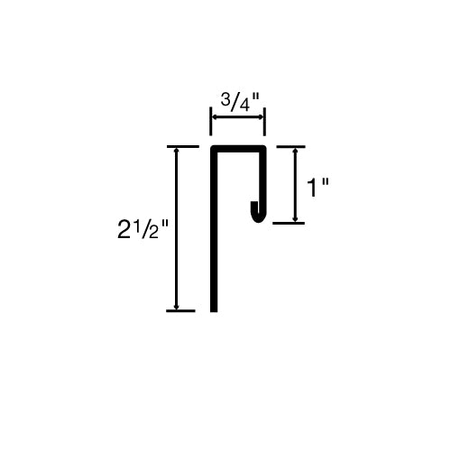 10' J Channel with Hem