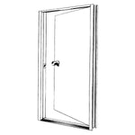 1872 Aluminum 4068 White Door